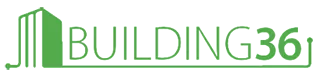 Modern logo of BUILDING36 featuring building graphic, designed for E.F. Winslow Home Services login portal.