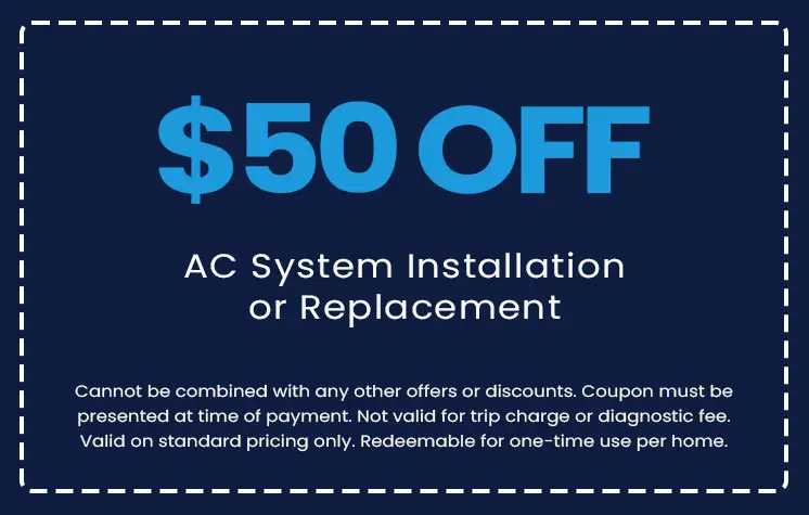 Discounts on AC System Installation or Replacement