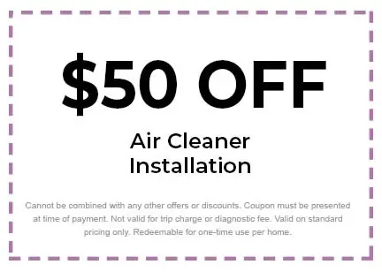 Discount on Air Cleaner Installation