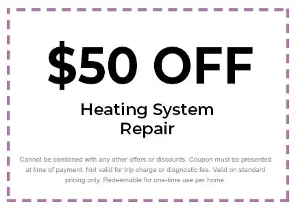 Discount on Heating System Repair
