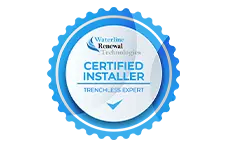Waterline Renewal Technologies: Certified Installer & Trenchless Expert Badge