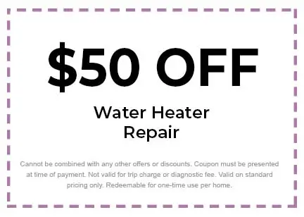 Discount on Water Heater Repair