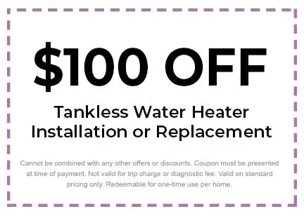 Discount on Tankless Water Heater Installation