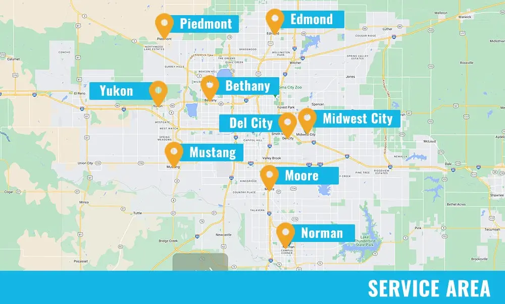 Buddy's Plumbing Inc. - Service Area Map