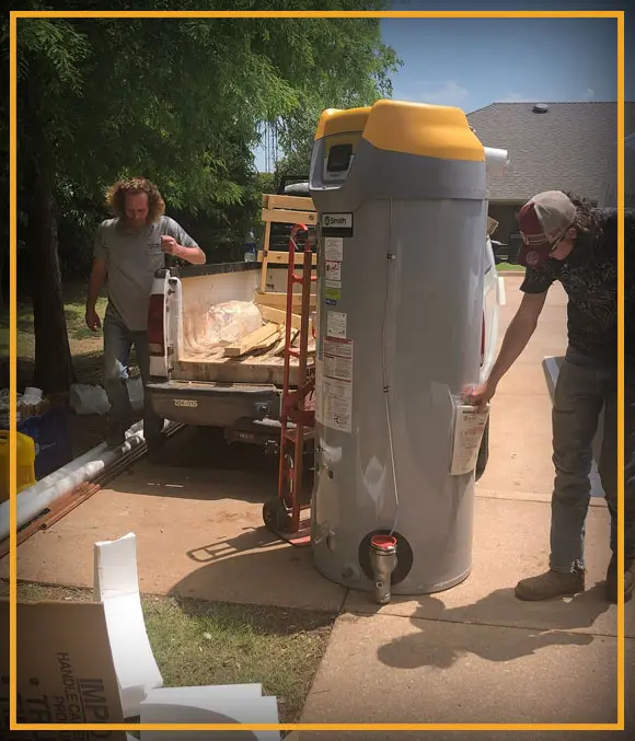 Buddy's Plumbing Inc. - Team Member water heater install