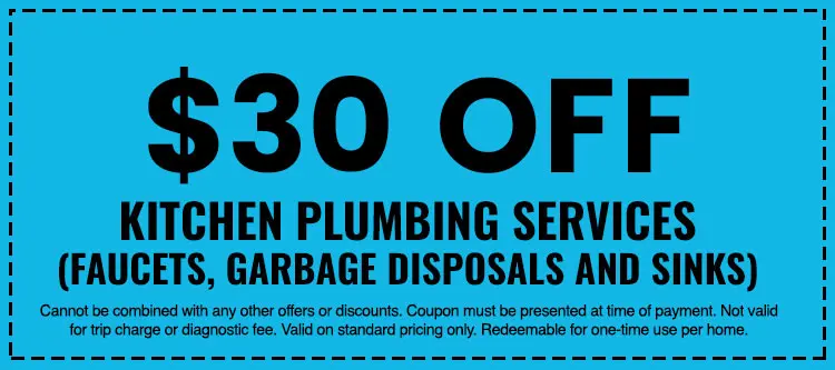 Discounts on Kitchen Plumbing Services