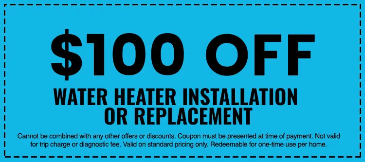 Discounts on Water Heater Installation or Replacement