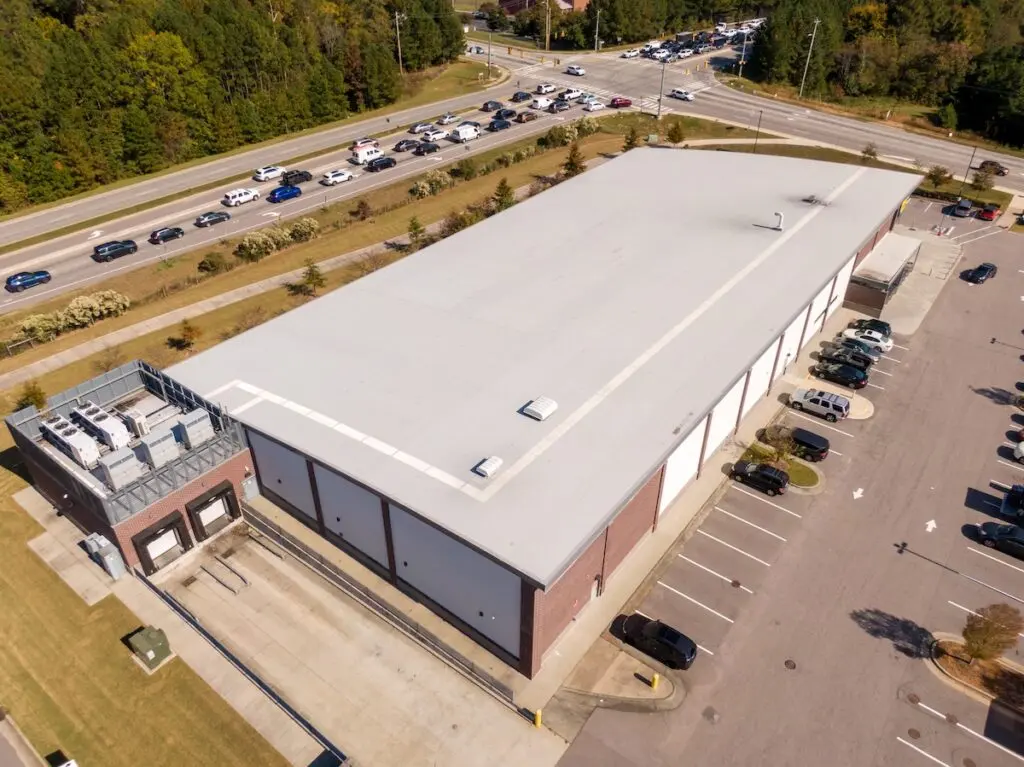 large white commercial roof
