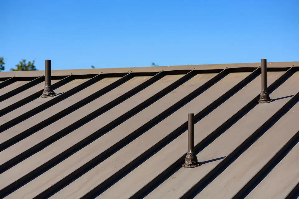 metal roof vents-pipe vents on standing seam metal roof