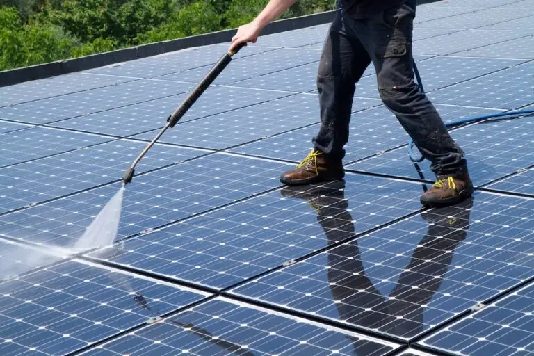 washing solar panels
