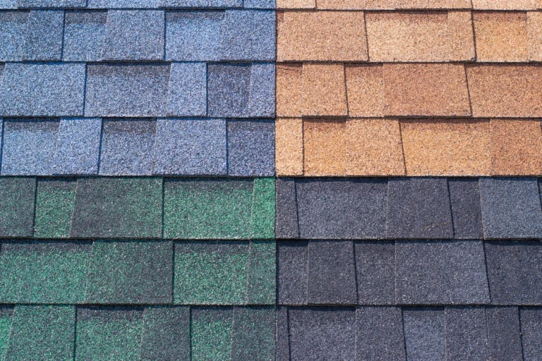Different colored shingles