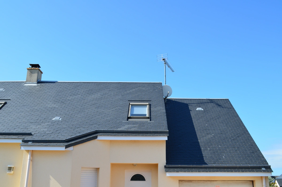 residential home roof:slate roof repair