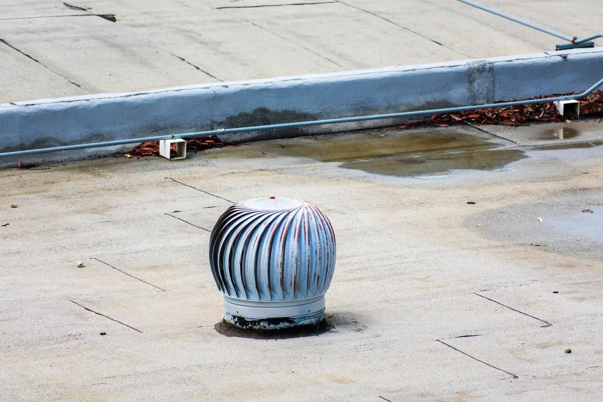 roof vent and ponding