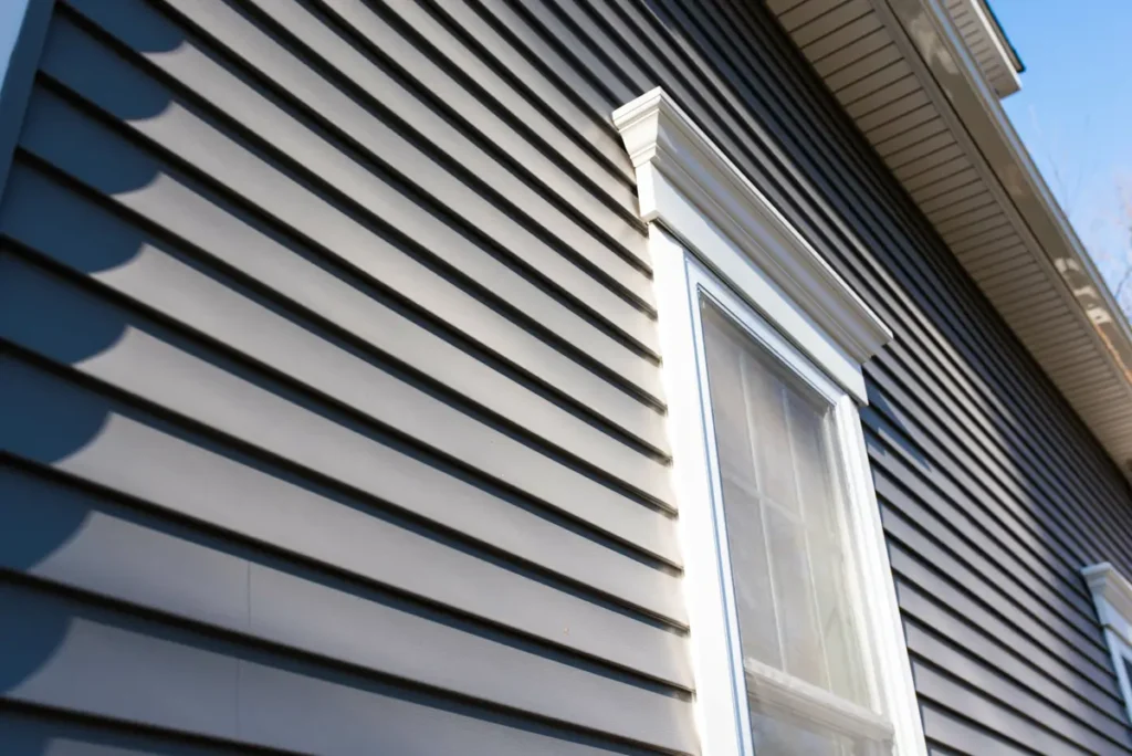 dark gray siding