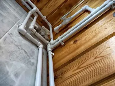 network of pipes in a home
