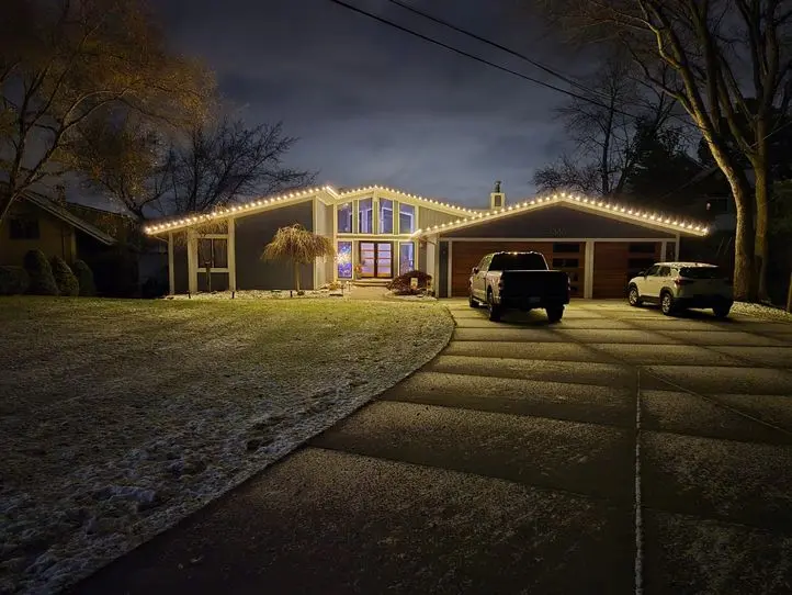 Christmas Light Installation project in Oakland County MI