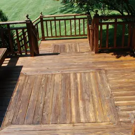 Wood Deck Stairs