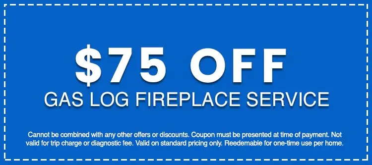 Discounts on Gas Log Fireplace Service