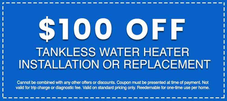 Discounts on Tankless Water Heater Installation or Replacement