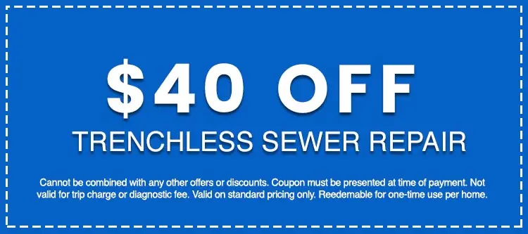 Discounts on Trenchless Sewer Repair