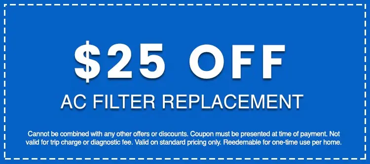 Discounts on AC Filter Replacement