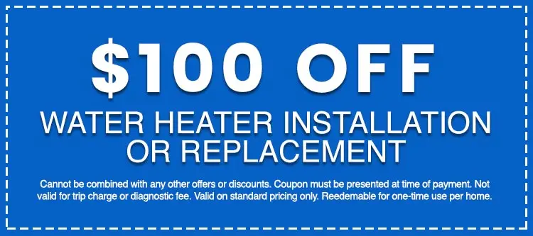 Discounts on Water Heater Installation or Replacement