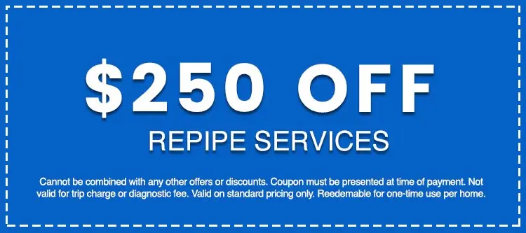 Discounts on Repipe Services