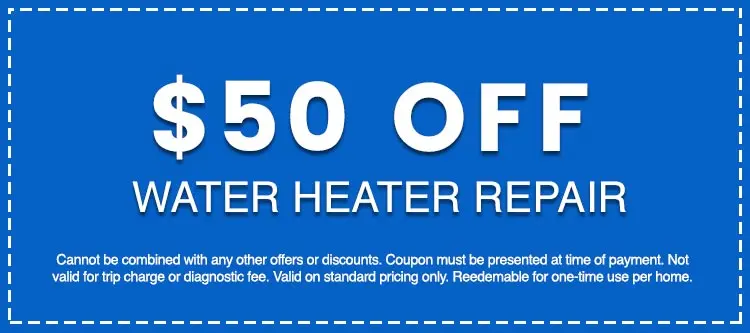 Discounts on Water Heater Repair