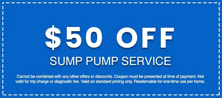 Discounts on Sump Pump Service