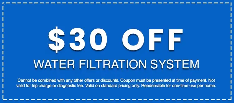 Discounts on Water Filtration System