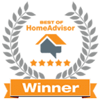 HomeAdvisor award logo for Allore's Plumbing Services LLC, highlighting excellence in plumbing services for residential and commercial customers in Stuart, FL.