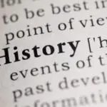 Image of the word "History" in bold, showcasing plumbing history for Allore's Plumbing Services.