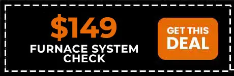 $149 furnace system check promotional offer from Superior Plumbing, Heating & Air-Conditioning, featuring a call-to-action button "Get This Deal."