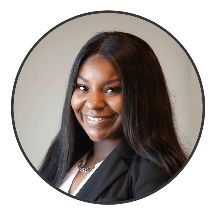 Smiling woman in professional attire, representing the office team at A & W Plumbing and Heating, Inc.