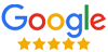 Google five-star rating logo representing customer satisfaction for A & W Plumbing and Heating, Inc. services.