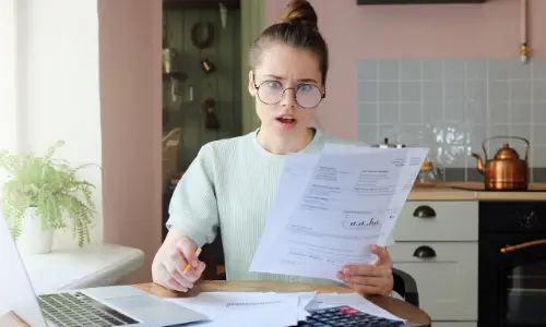 Woman shocked by electric bill