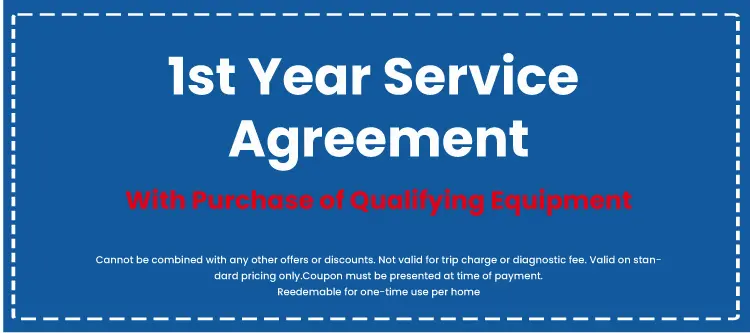 1st Year Service Agreement Coupon