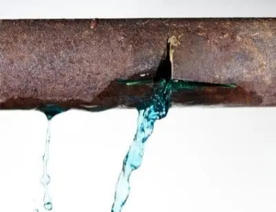 burst pipe