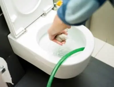 overflowing toilet