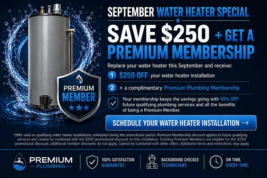 September Plumbing Special Offer - Call for Details