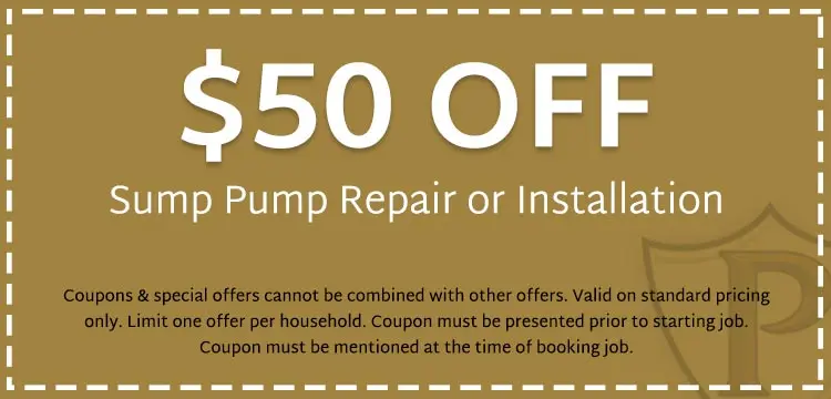 discount on sump pump repair or installation in Villa Rica, GA