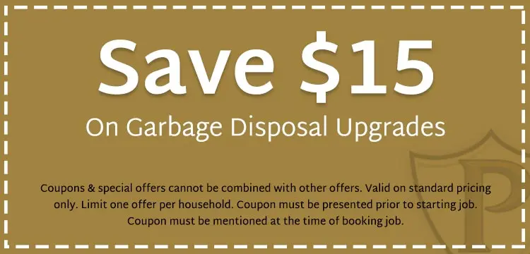 discount on garbage disposal upgrades in Villa Rica, GA