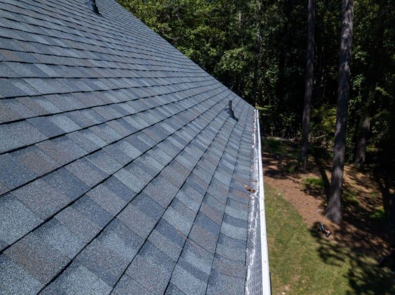 dark blue architectural shingles