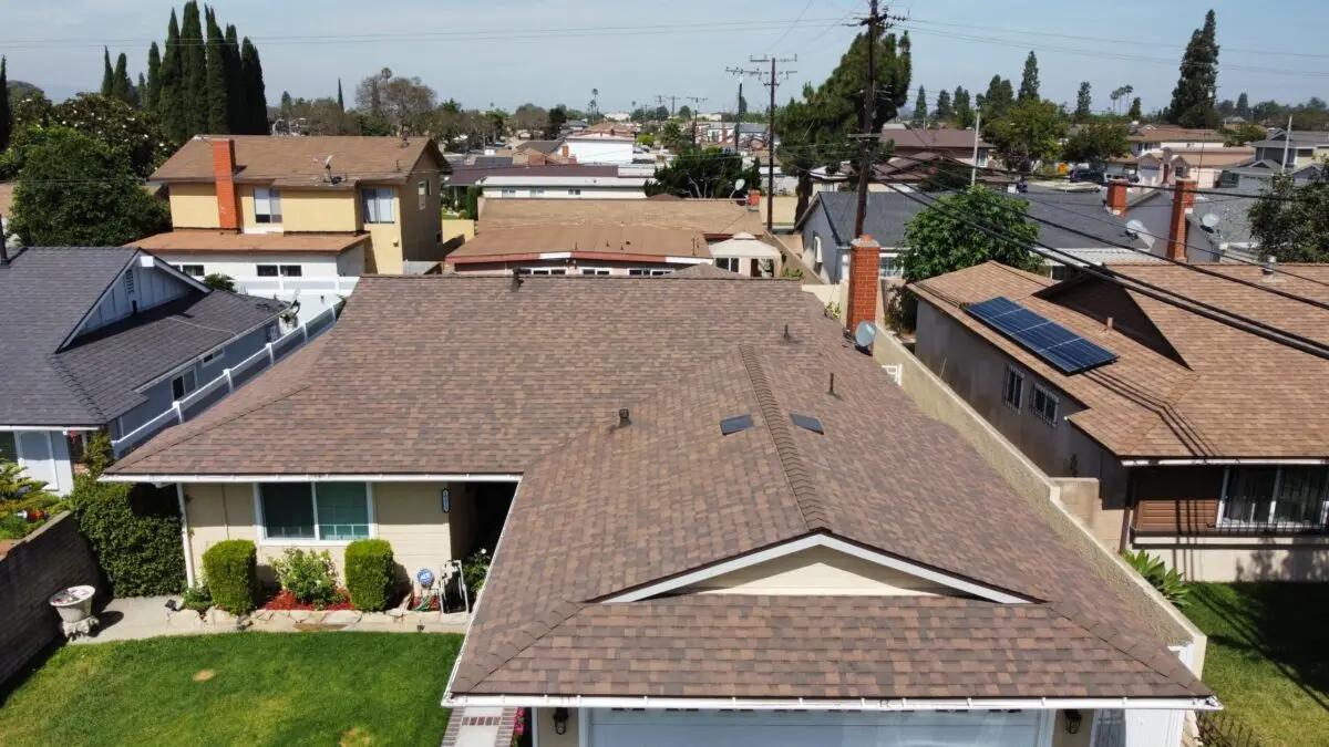 roofing long beach ca brown shingles roof small house in the city