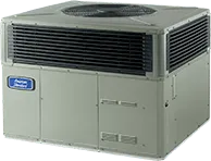 Packaged HVAC system featuring integrated heating and cooling solutions, designed for efficiency and space-saving, showcased by Air Works Heating & Air.