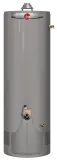 Rheem water heater model showcasing the Professional Classic Series with ultra-low NOx emissions, emphasizing efficiency and performance for plumbing and heating solutions.