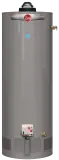 Rheem water heater showcasing efficient design and performance features, emphasizing plumbing and heating solutions by The Darville Company.