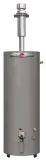 Rheem water heater model showcasing direct vent system for efficient heating in manufactured housing.
