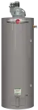 Rheem Professional Classic Plus Series Power Direct Vent water heater showcasing efficient design and features for plumbing and heating solutions.