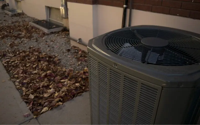 An air conditioner before receiving maintenance